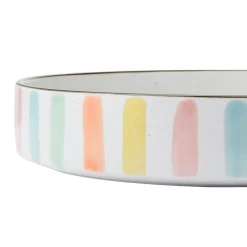 Darbie Angell Happy Spring Summer 9 piece Bowl Set, Service for 3- Pasta Bowls