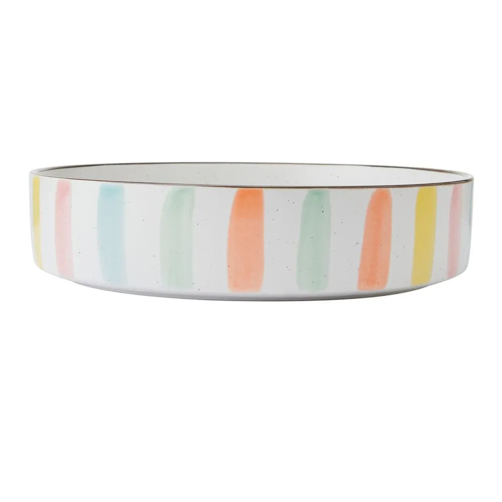 Darbie Angell Happy Spring Summer 9 piece Bowl Set, Service for 3- Pasta Bowls