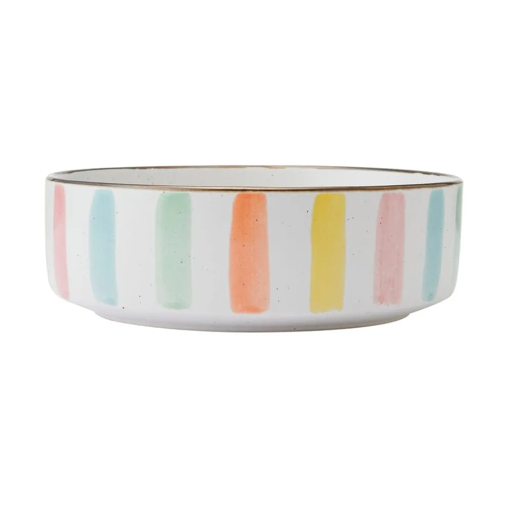 Darbie Angell Happy Spring Summer 9 piece Bowl Set, Service for 3- Pasta Bowls