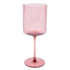 Darbie Angell Set of 4 Prismatic Lilac Wine Glasses- Drinking Glasses