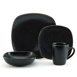 Pfaltzgraff® Decker Black 16 Piece Dinnerware Set, Service for 4- Dinnerware Service For 4