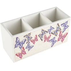 Dolly Parton Mosaic Butterfly Utensil Flatware Caddy- Flatware Caddies