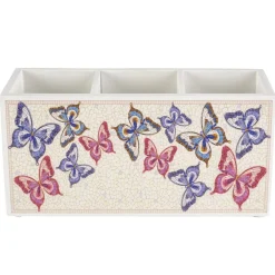 Dolly Parton Mosaic Butterfly Utensil Flatware Caddy- Flatware Caddies