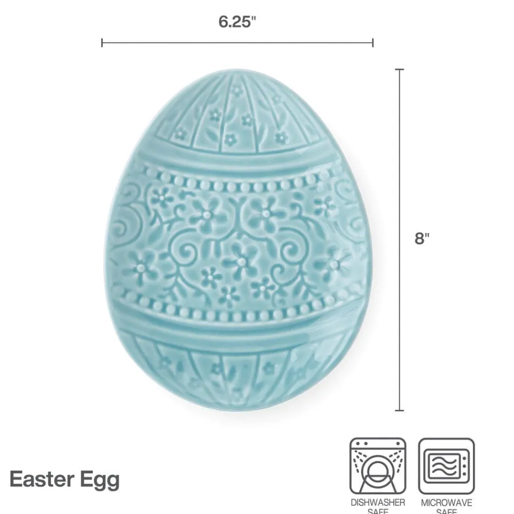 Pfaltzgraff® Easter Egg Teal Plate- Salad Plates