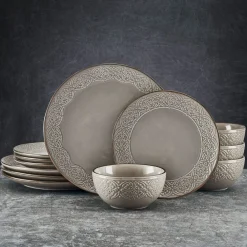 Pfaltzgraff® Emma 12 Piece Dinnerware Set, Service for 4- Dinnerware Service For 4