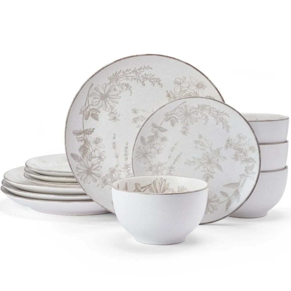 Pfaltzgraff® Enchanted Bloom 12 Piece Dinnerware Set, Service for 4- Dinnerware Service For 4