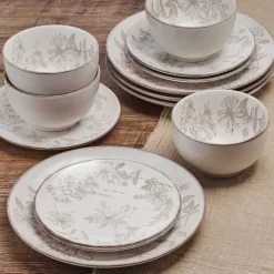 Pfaltzgraff® Enchanted Bloom 12 Piece Dinnerware Set, Service for 4- Dinnerware Service For 4