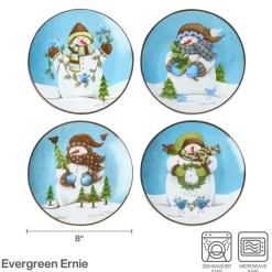 Pfaltzgraff® Evergreen Ernie Set of 4 Salad Plates- Salad Plates