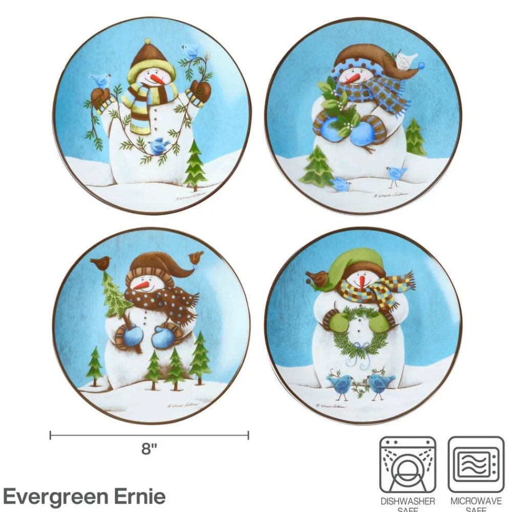 Pfaltzgraff® Evergreen Ernie Set of 4 Salad Plates- Salad Plates