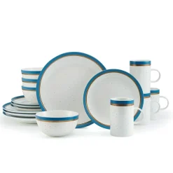 Pfaltzgraff® Ezra Blue 16 Piece Dinnerware Set, Service for 4- Dinnerware Service For 4