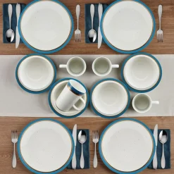 Pfaltzgraff® Ezra Blue 16 Piece Dinnerware Set, Service for 4- Dinnerware Service For 4