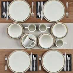 Pfaltzgraff® Ezra Taupe 16 Piece Dinnerware Set, Service for 4- Dinnerware Service For 4