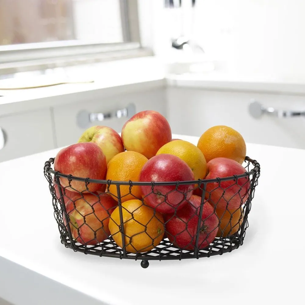 Gourmet Basics® Farmers Market Centerpiece Fruit Basket- Fruit And Storage Baskets