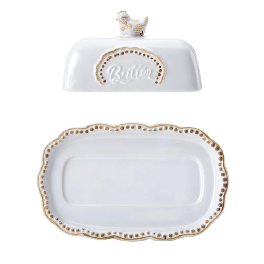 Pfaltzgraff® Farmhouse Hen Covered Butter Dish- Butter Dishes