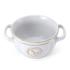 Pfaltzgraff® Farmhouse Hen Double Handled Bowl- Soup Cereal Bowls
