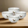 Pfaltzgraff® Farmhouse Hen Set of 4 Fruit Bowls- Fruit Bowls