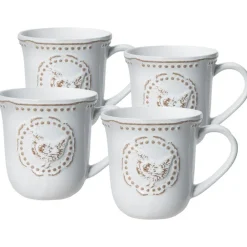 Pfaltzgraff® Farmhouse Hen Set of 4 Mugs- Coffee Mugs
