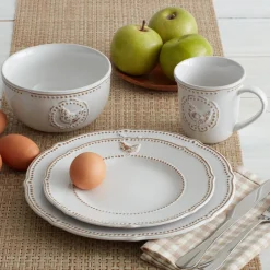 Pfaltzgraff® Farmhouse Hen Set of 4 Mugs- Coffee Mugs