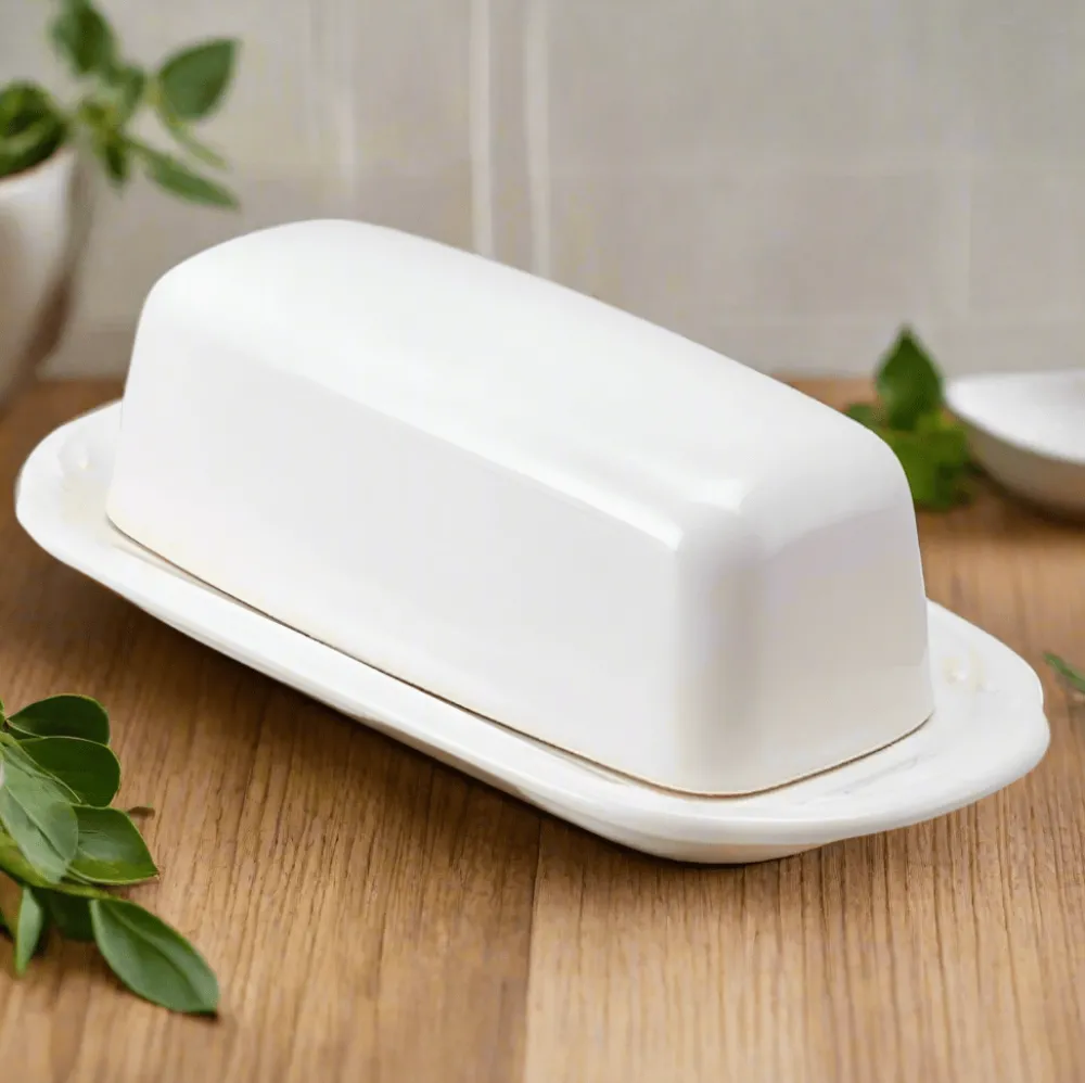 Pfaltzgraff® Filigree® Covered Butter Dish- Butter Dishes