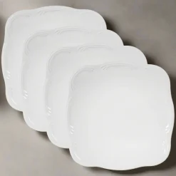 Pfaltzgraff® Filigree® Set of 4 Square Dinner Plates- Dinner Plates