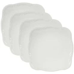 Pfaltzgraff® Filigree® Set of 4 Square Dinner Plates- Dinner Plates