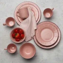 Pfaltzgraff® Flamingo Pink 16 Piece Dinnerware Set, Service for 4- Dinnerware Service For 4