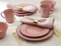 Pfaltzgraff® Flamingo Pink 16 Piece Dinnerware Set, Service for 4- Dinnerware Service For 4