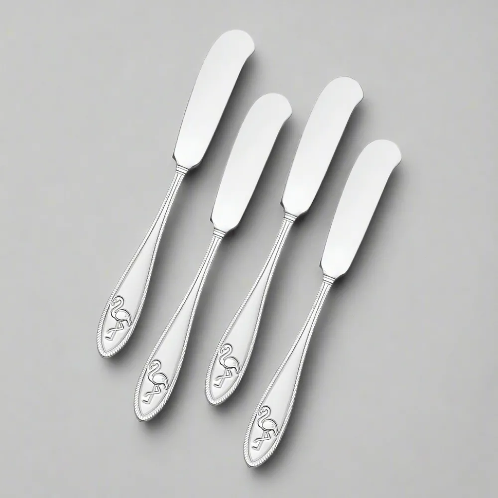 Towle® Everyday Flamingo Set of 4 Spreaders- Openstock