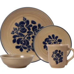 Pfaltzgraff® Folk Art® Dinnerware Set- Dinnerware Service For 8|Dinnerware Service For 4
