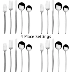 Towle® Living Forged Shea 20 Piece Flatware Set, Service for 4- Sets