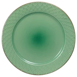 Pfaltzgraff® French Lace Set of 4 Green Dinner Plates- Dinner Plates