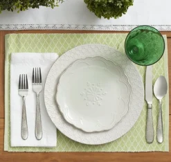 Pfaltzgraff® French Lace Set of 4 White Salad Plates- Salad Plates