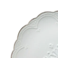 Pfaltzgraff® French Lace Set of 4 White Salad Plates- Salad Plates