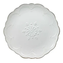 Pfaltzgraff® French Lace Set of 4 White Salad Plates- Salad Plates