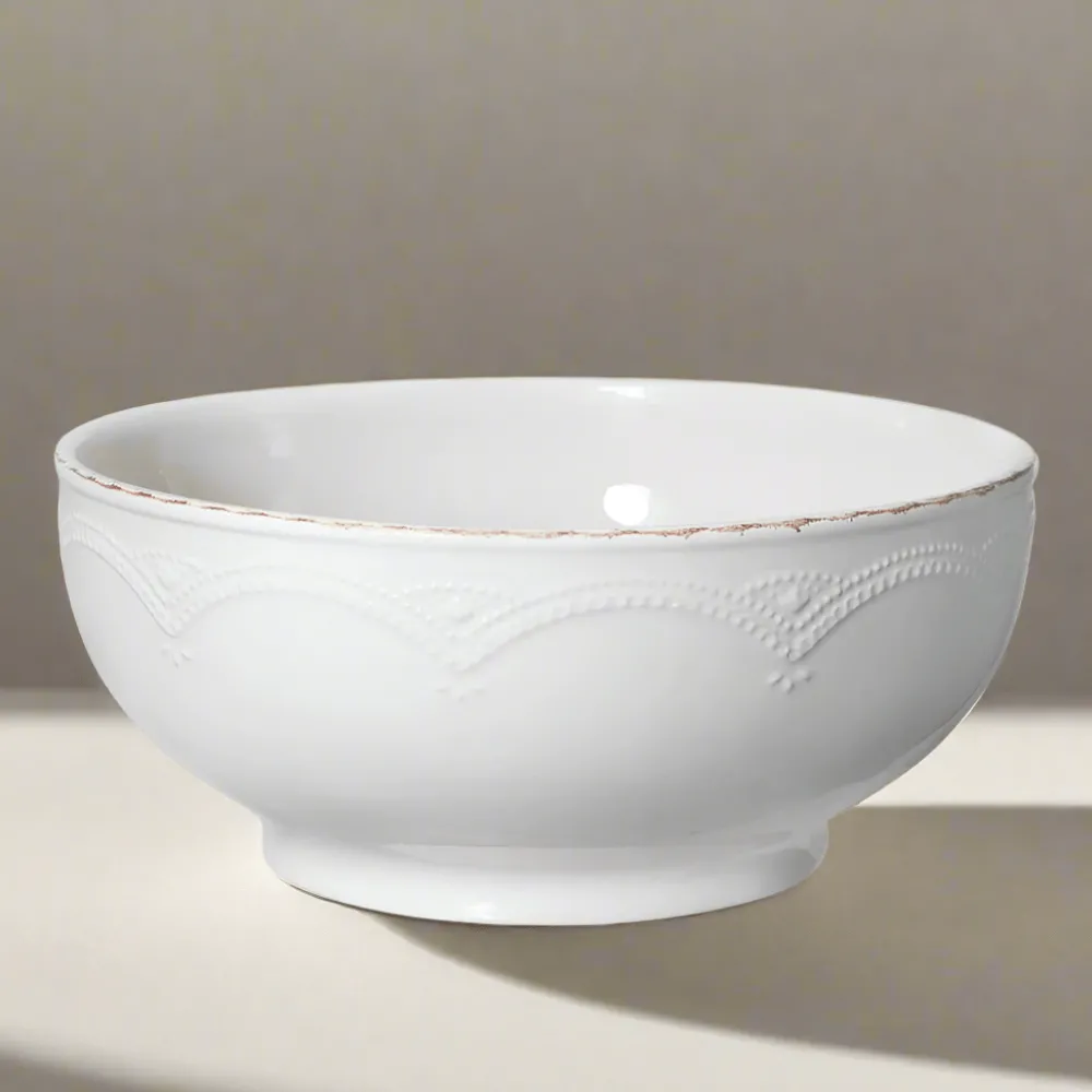 Pfaltzgraff® French Lace White Serve Bowl- Serve Bowls