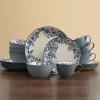 Pfaltzgraff® Gabriela Blue 16 Piece Dinnerware Set, Service for 4- Dinnerware Service For 4