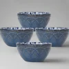 Pfaltzgraff® Gabriela Blue Set of 4 Soup Cereal Bowls- Soup Cereal Bowls