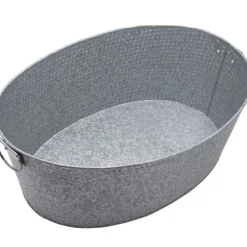 Towle Living® Galvanized Beverage Tub- Fruit And Storage Baskets
