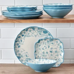 Pfaltzgraff® Garden Blossom 12 Piece Dinnerware Set, Service for 4- Dinnerware Service For 4