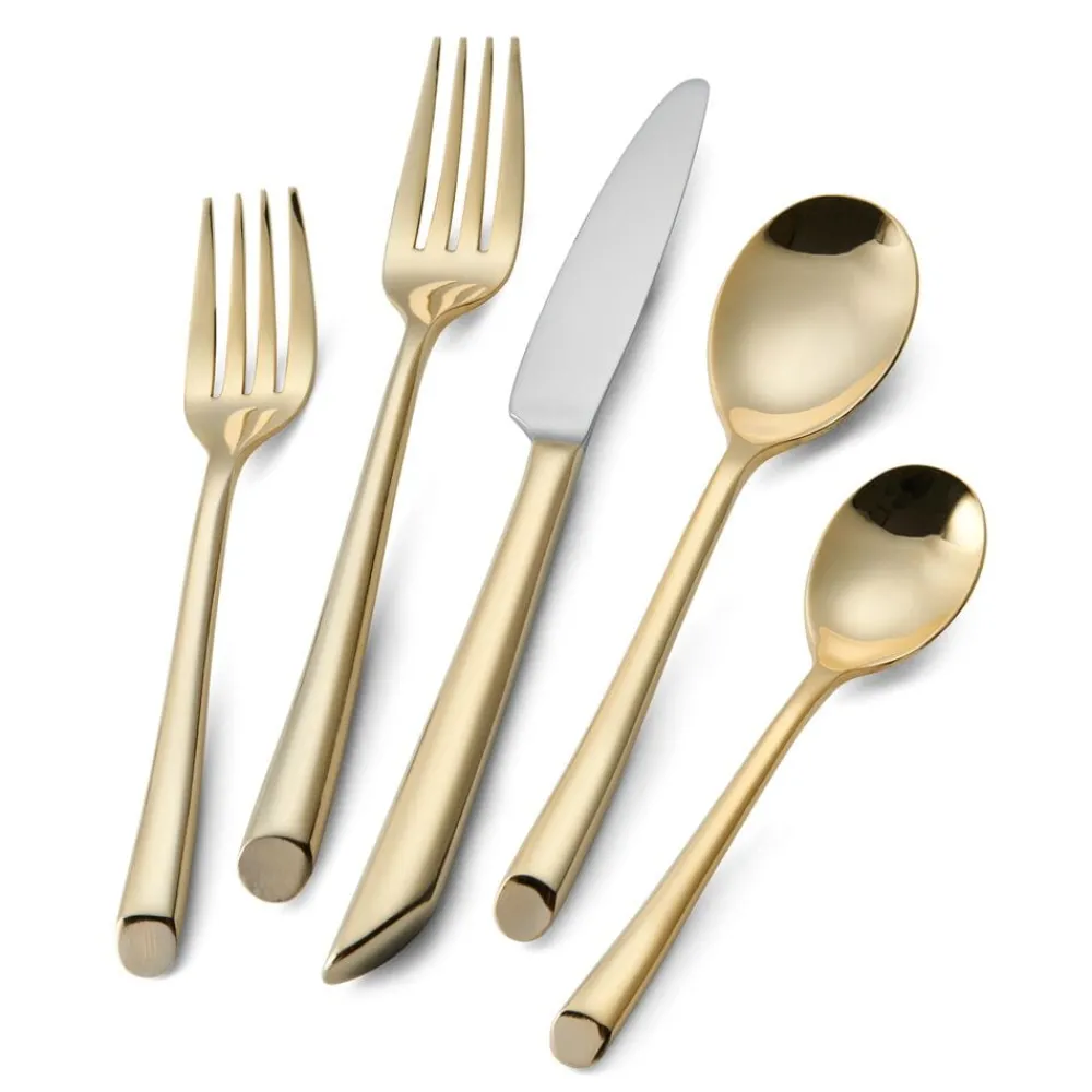 Towle® Living Gold Wave 20 Piece Flatware Set, Service for 4- Sets