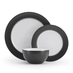 Pfaltzgraff® Grayson Charcoal 12 Piece Dinnerware Set, Service for 4- Dinnerware Service For 4