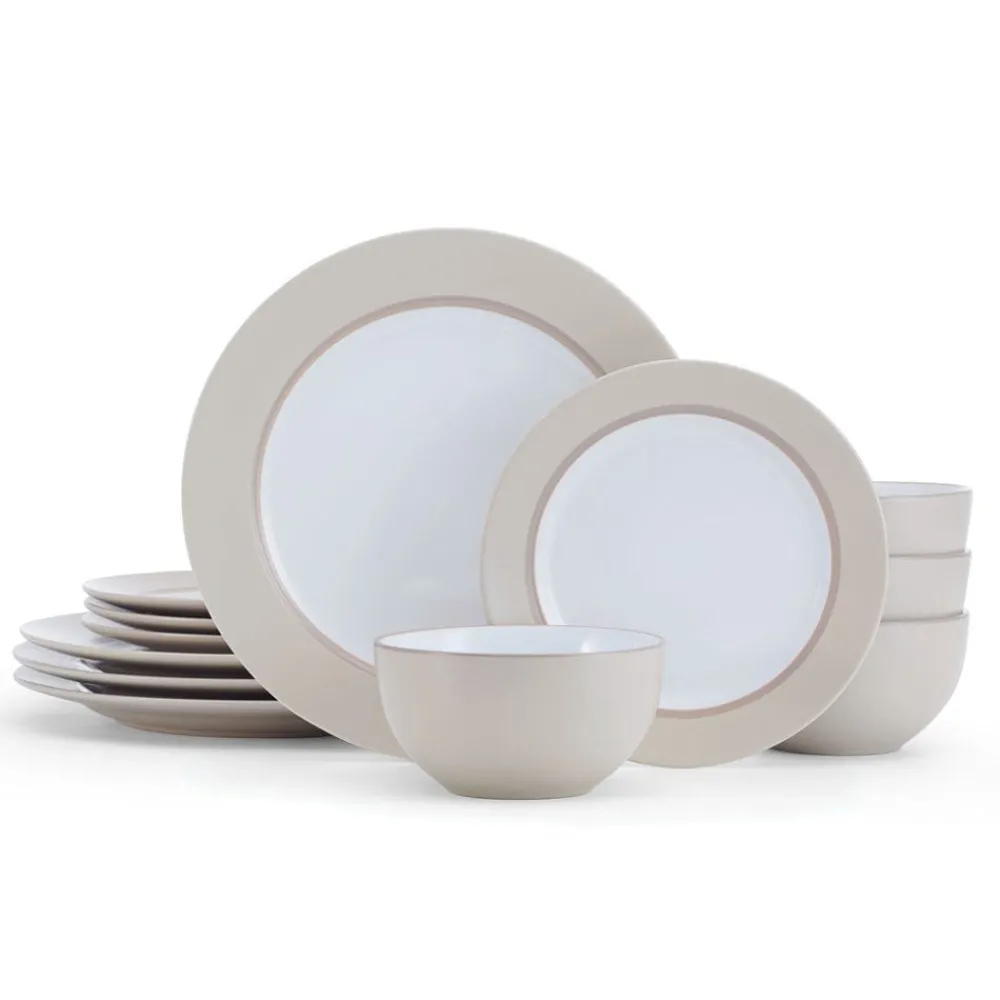 Pfaltzgraff® Grayson Taupe 12 Piece Dinnerware Set, Service for 4- Dinnerware Service For 4