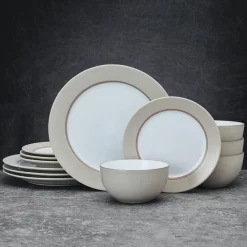 Pfaltzgraff® Grayson Taupe 12 Piece Dinnerware Set, Service for 4- Dinnerware Service For 4