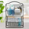 Gourmet Basics® Grid 2 Tier Storage Basket- Fruit And Storage Baskets