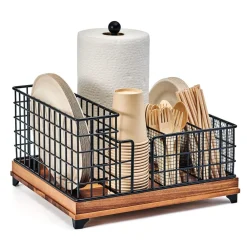 Gourmet Basics® Grid Hostess Picnic Storage Caddy- Buffet Caddies