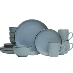 Pfaltzgraff® Hadlee Blue 16 Piece Dinnerware Set, Service for 4- Dinnerware Service For 4