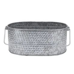 Towle® Living Hammered Galvanized Metal Caddy- Flatware Caddies