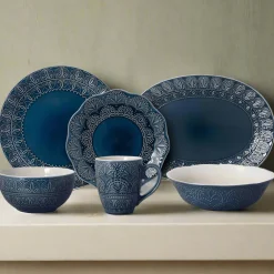 Pfaltzgraff® Havana Service for 8 with Serveware- Dinnerware Service For 8
