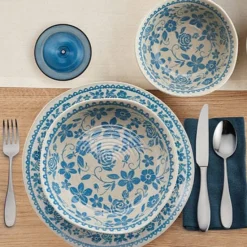 Pfaltzgraff® Hayden Blue 12 Piece Dinnerware Set, Service for 4- Dinnerware Service For 4