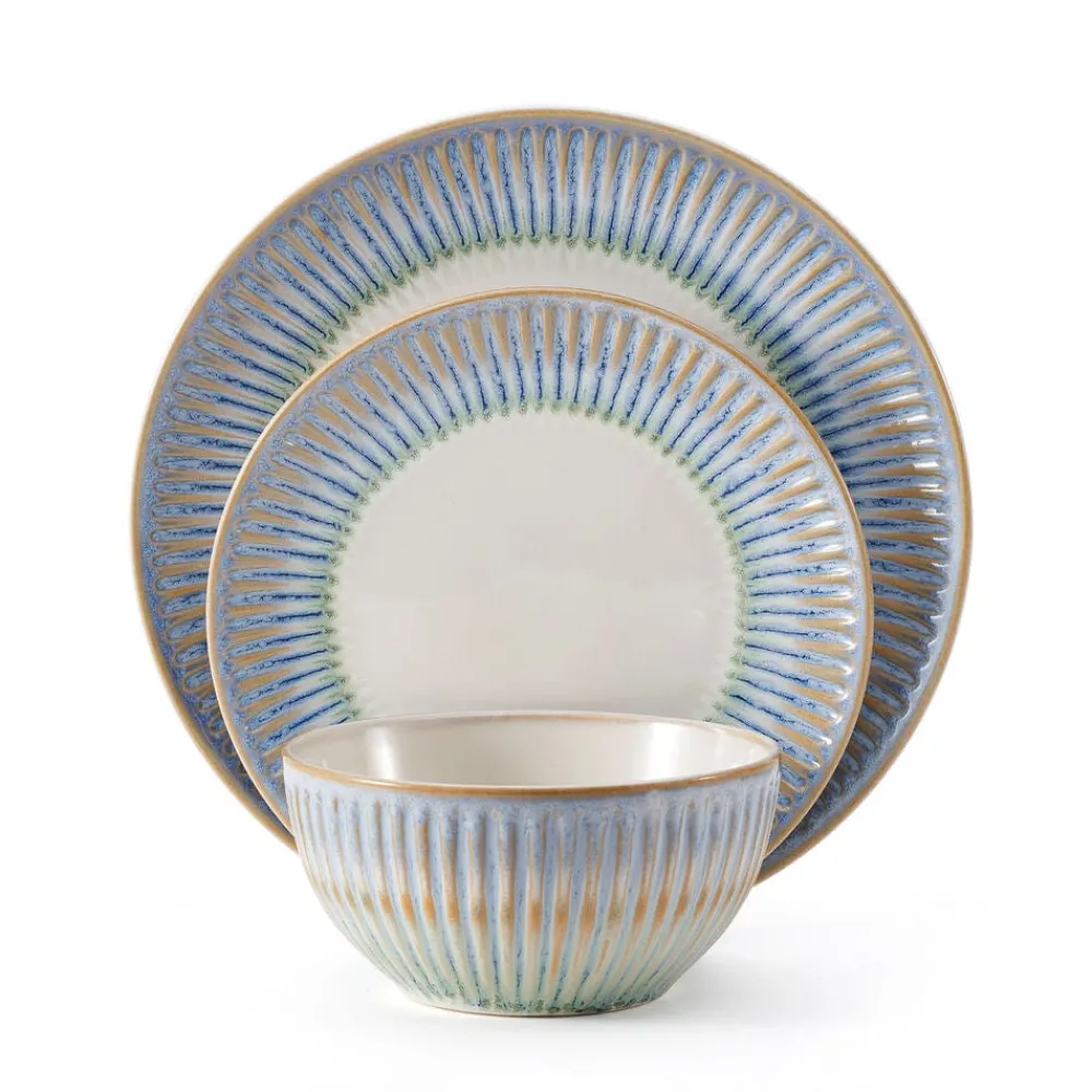 Pfaltzgraff® Hensley Blue 12 Piece Dinnerware Set, Service for 4- Dinnerware Service For 4